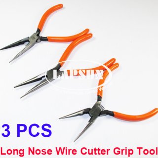 3PCS Professional Combination Pliers Long Nose Pliers Wire Cutter Grip Hand Tool