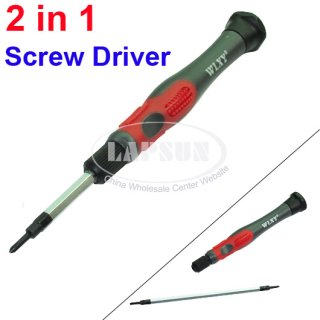 2 mm Slotted Tip Screw Driver Tool + PH00 Cross Tip Screw Driver 2 in 1 (WL2018)