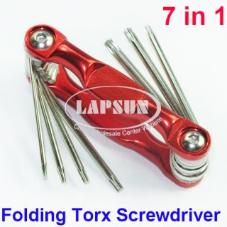 Folding TORX Screwdriver Set T6 T7 T8 T9 T10 T12 T15 Phone Repair Tool 7in1