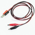 1 Pair Digital Multimeter Alligator Clip to Banana male Plug Test Lead Cable