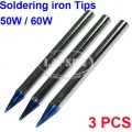 3PCS 5.7mm Diameter Fine Point Solder Soldering Tip For 50W 60W Soldering Iron