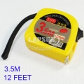 Ruler Pocket Retractable Tape Measure 3.5M Meter 12' Feet 1" cm mm W Belts Clip