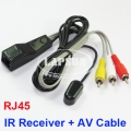 IR Receiver AV Cable for Infrared Remote Control Repeater Extender System RJ45