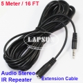 5M Infrared Repeater Extension Cable Extender F IR Receiver 3.5MM Jack Audio