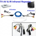 TV Extender AV Transmitter Sender 1 Receiver IR Infrared Repeater Cat5/6e NU101