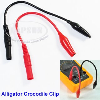 Digital Multimeter Tester Test Lead Cable Alligator Crocodile Clip Clamp TL-13