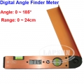 0~185° Digital Angle Finder Meter Protractor Dual Spirit Level Tool Ruler 24cm 0~185° Digital Angle Finder Meter Protractor Dual Spirit Level Tool Ruler 24cm