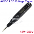 12V~250V AC DC LCD Voltage Tester Test Pen + Slot Flat ScrewDriver AN101