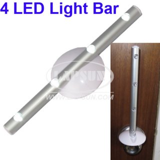 Mini 4 LED Light Closet Bar Strip Moon Light