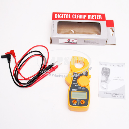 Digital Multimeter Electric Clamp Ampere AC DC Voltage Current Tester Test MT87