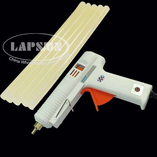 120W 220°C Temperatures Adjustable Hot Heating Melt Glue Gun + 5 Adhesive Sticks
