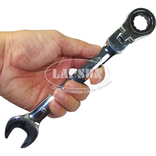 7 Flexible Reversible Combination Metric Ratchet Wrench Socket Spanner Set 180