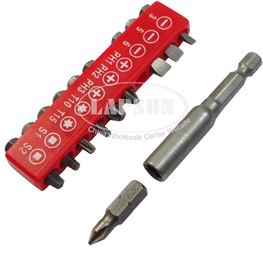 Black & Decker Power Cordless Drill Screw Driver Tool + 10 Drill Bits Kit 1041