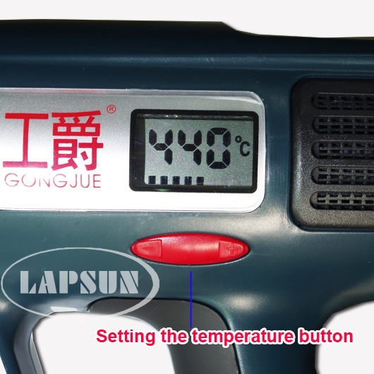 2000W 50-630Â°C LCD Adjustable Electronic Heat Heating Hot Air Gun Repair Tool