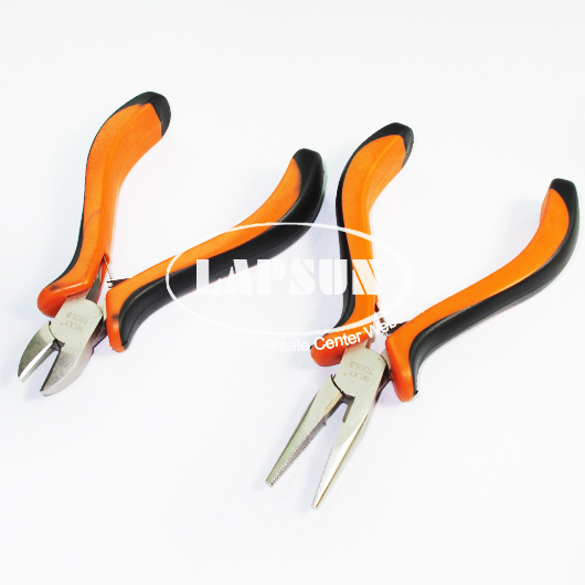 Adjustable Wrench Long Nose Pliers Wire Cutter Tweezer Cross Slotted Screw Set