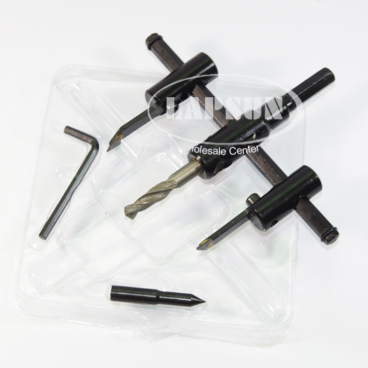 Adjustable Wood Circle Hole Cutter Saw Kit Bit Set Corded Cordless Drill 120mm