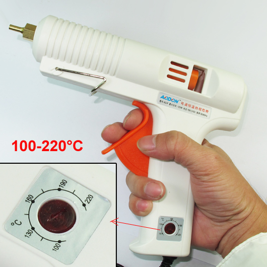 Max 120W 220Â°C Temperatures Adjustable Electric Hot Heating Melt Glue Gun Tool