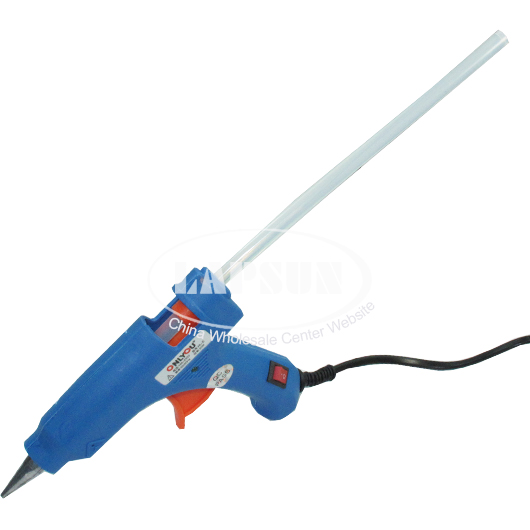 20W Electric Heating Hot Melt Glue Gun Repair Tool 10pcs Sticks Bar UK Adapter